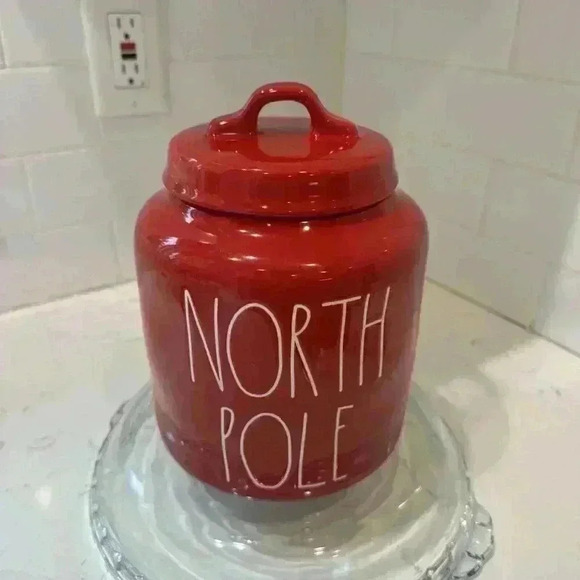 Rae Dunn “North Pole” Large Chubby Canister BRAND NEW - Picture 2 of 13